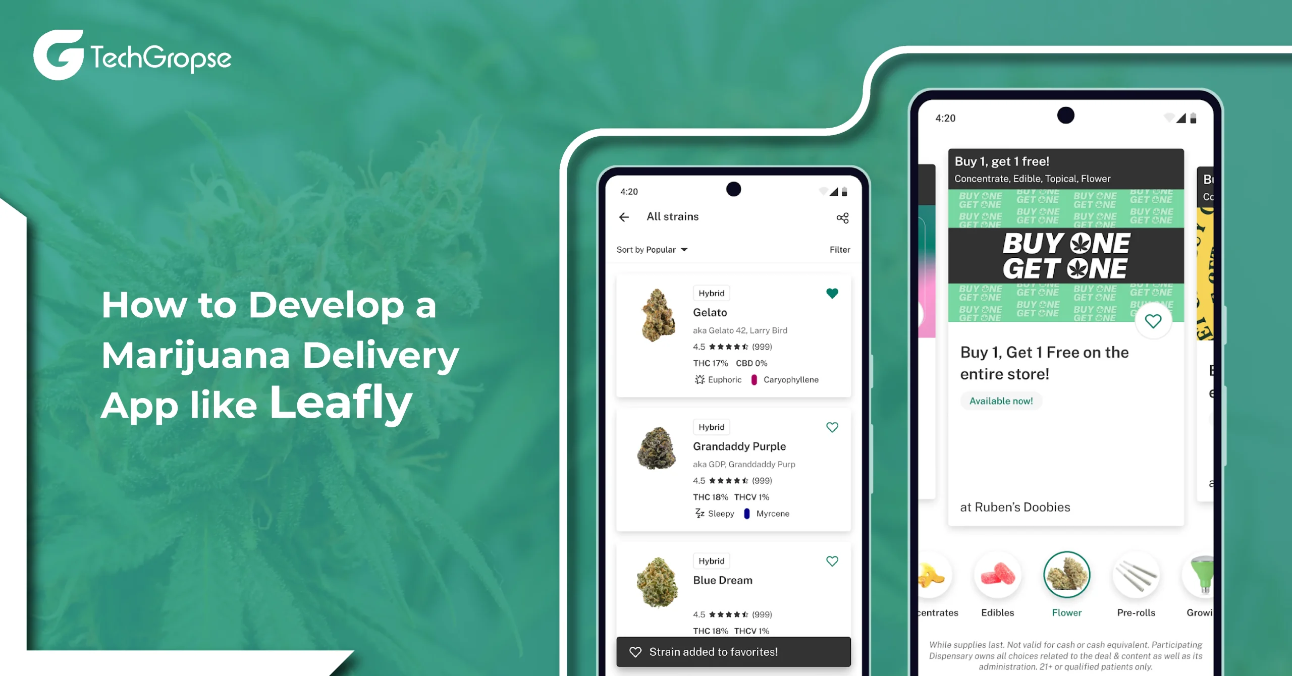 How to Develop a Marijuana Delivery App like Leafly?