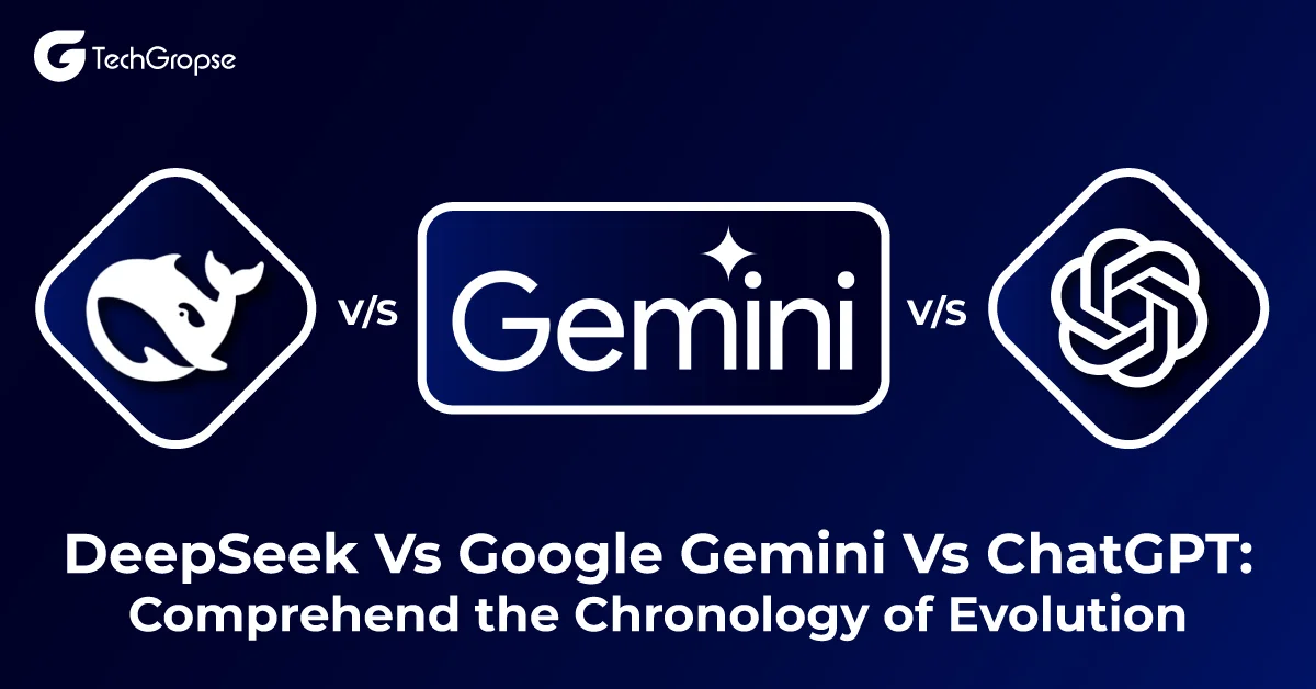 DeepSeek Vs Google Gemini Vs ChatGPT Comprehend the Chronology of Evolution