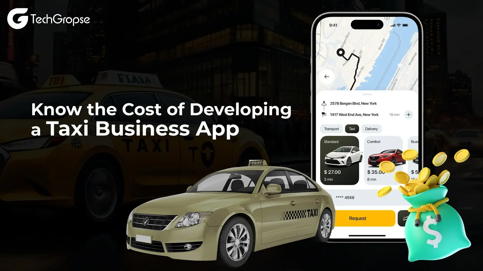 Know the Cost of Developing a Taxi Business App